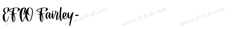 EFCO Fairley字体转换